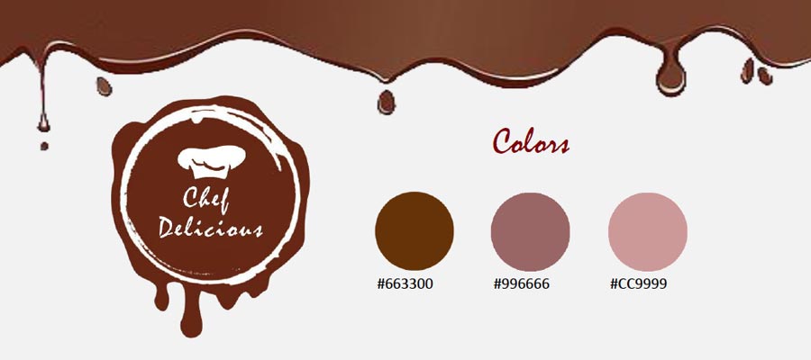 Chef Delicious Logo and Color Palette