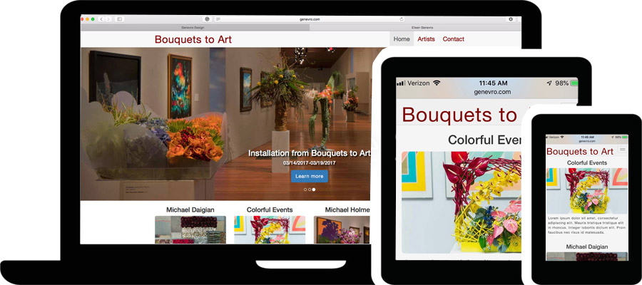 Bouquets to Art Responsive Web Design